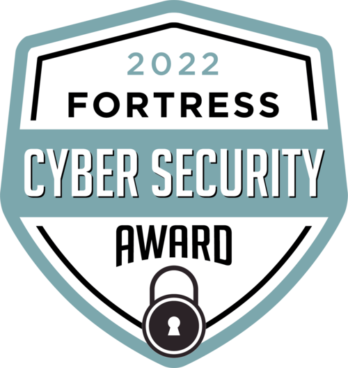 2022 Fortress Cybersecurity Award badge