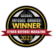 2023 Cyber Defense Global Infosec award badge