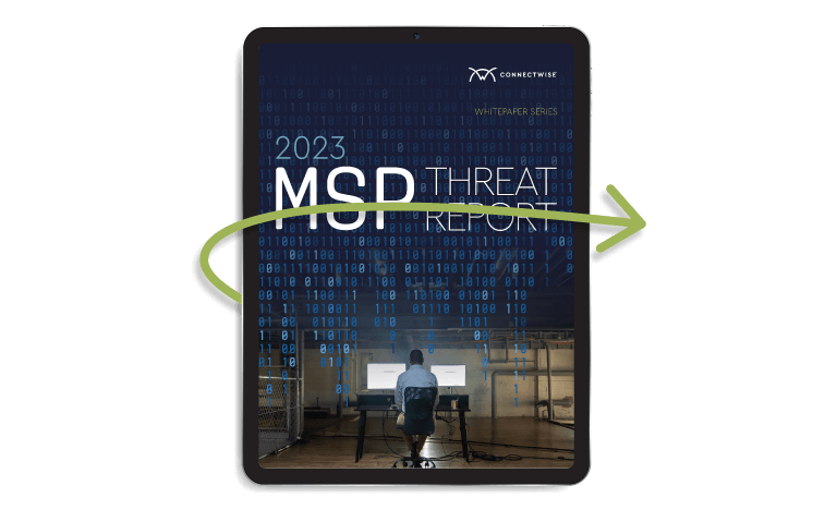 2023 MSP Threat Report cover