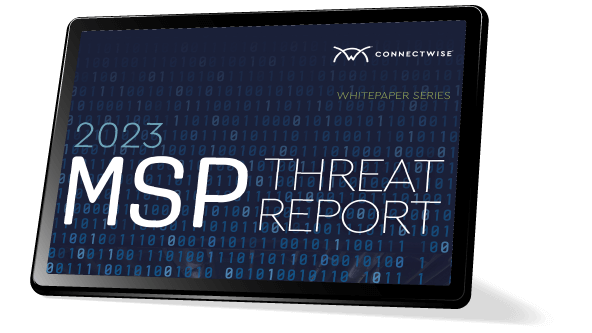 2023 MSP Threat Report book cover