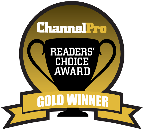 Channel Pro Gold Winner award badge