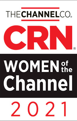 CRN 2021 Woman Channel award badge