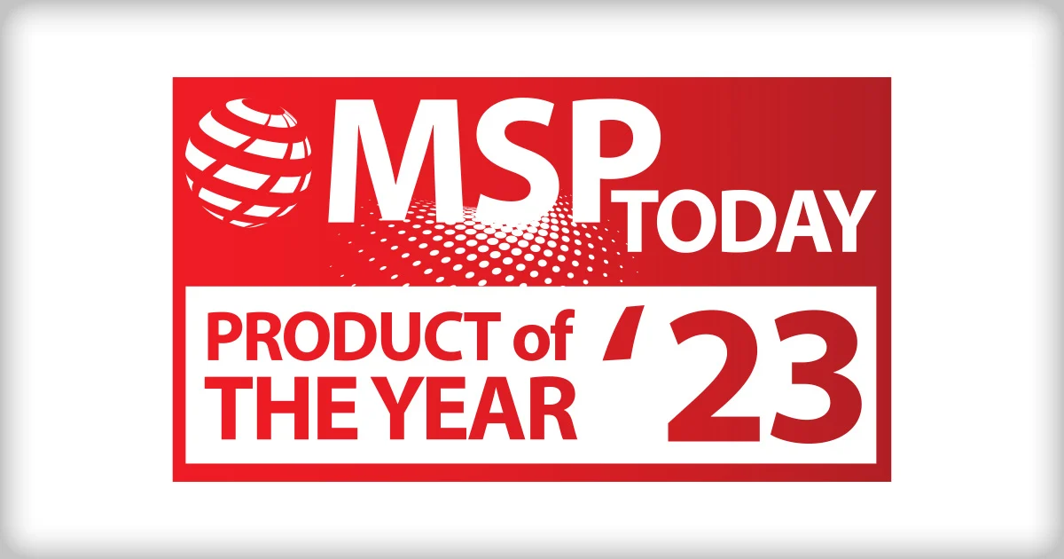 MSP Today Product of the Year award badge