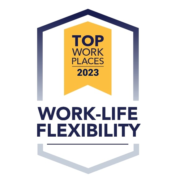 TopWorkplace Work-Life Flexibility award badge