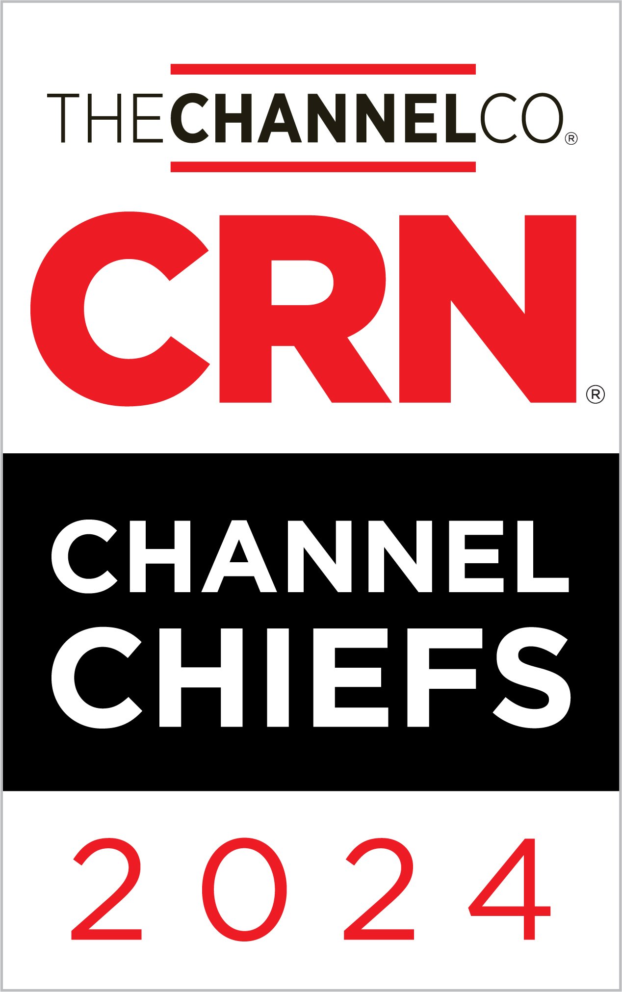award badge for CRN channel chiefs