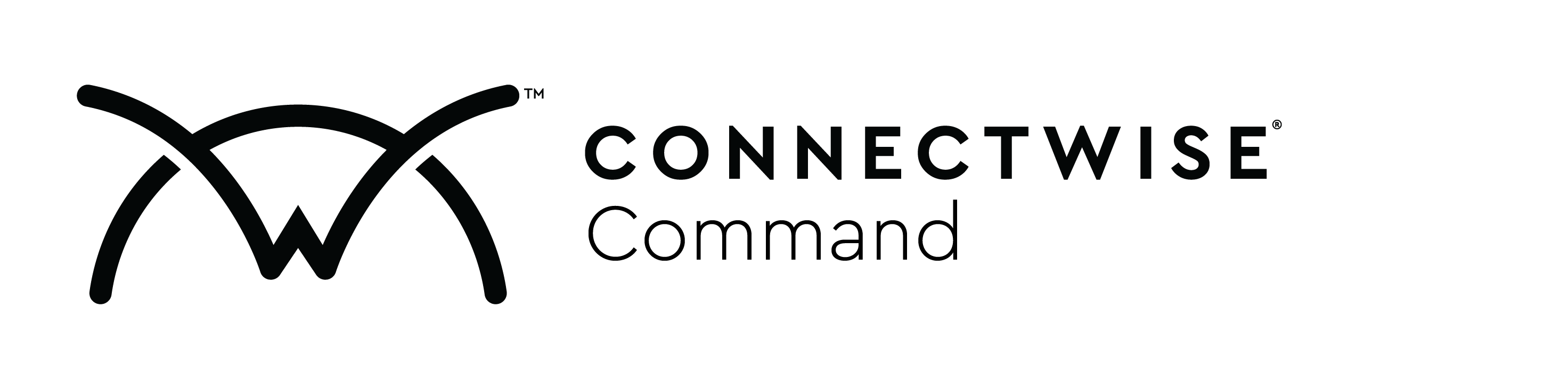 ConnectWise Command logo, horizontal black