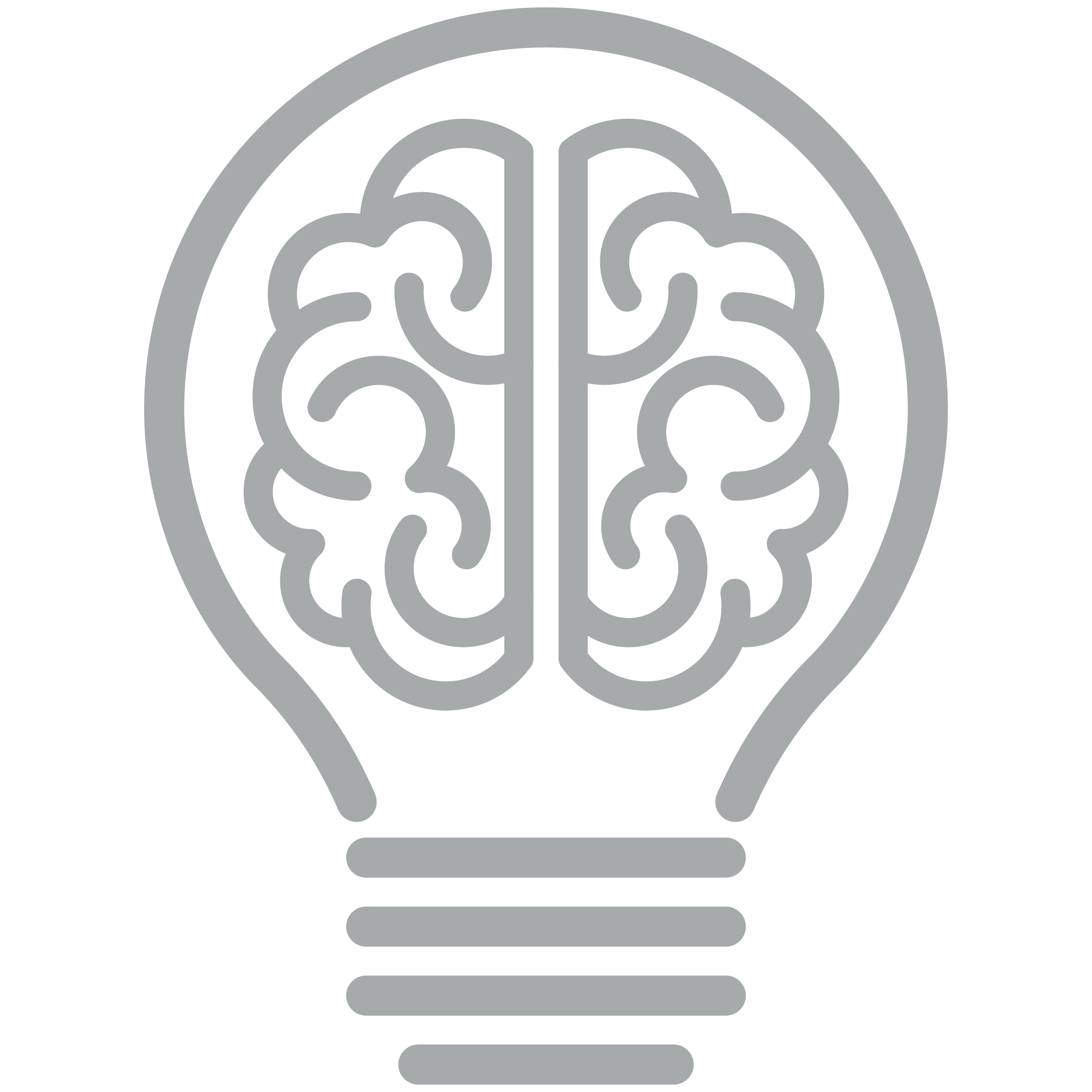 An icon of a lightbulb with a brain inside